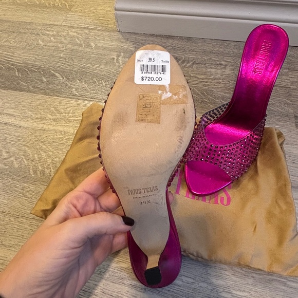 NWT Paris Texas PVC Crystal Embellished Pumps - Size 39.5 - Picture 3 of 4